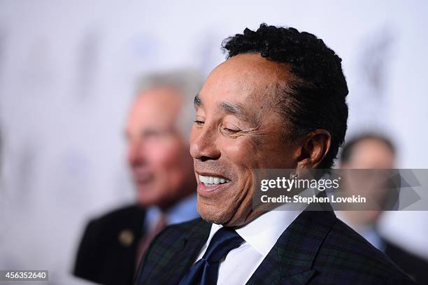 Singer-songwriter Smokey Robinson attends the 29th Annual Great Sports Legends Dinner to benefit The Buoniconti Fund to Cure Paralysis at The Waldorf...