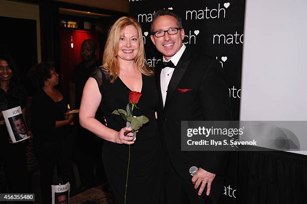 Bachelor poses with a guest at The Match Bachelor Showcase benefiting The American Heart Association hosted by Wendy Williams on September 29, 2014...