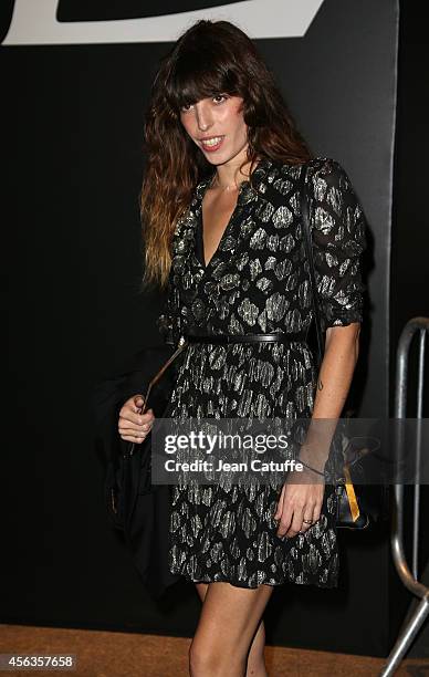 Lou Doillon attends the Saint Laurent fashion show at the Carreau du Temple as part of the Paris Fashion Week Womenswear Spring/Summer 2015 on...