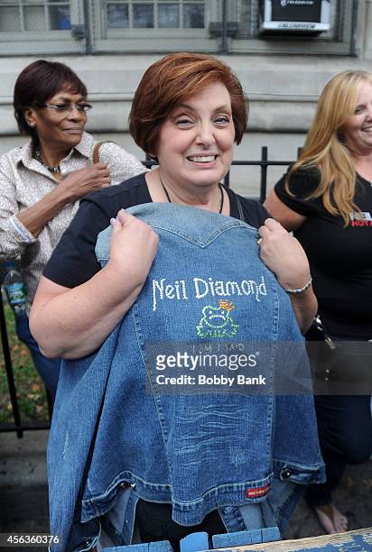 Atmosphere at the Neil Diamond Special Performance And Announcement show at Erasmus Hall High School on September 29, 2014 in the Brooklyn borough of...