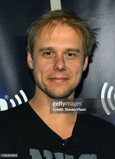 Music producer/DJ Armin van Buuren attends "Armin Only" hosted by Ben Harvey on BPM at SiriusXM Studios on December 13, 2013 in New York City.