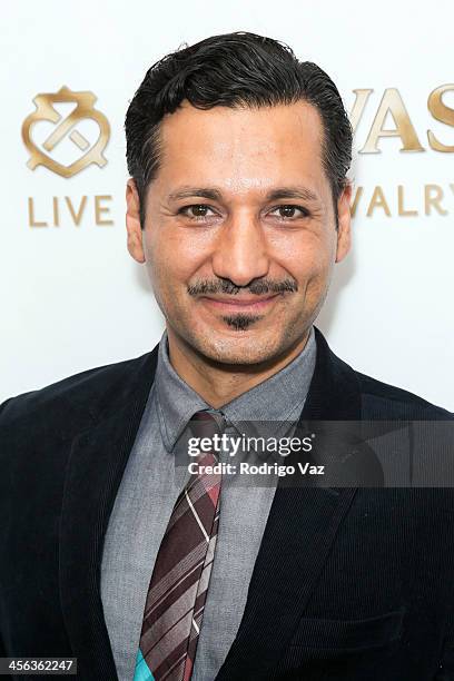 Actor Cas Anvar attends The British American Business Council Los Angeles 54th Annual Christmas Luncheon at Fairmont Miramar Hotel on December 13,...