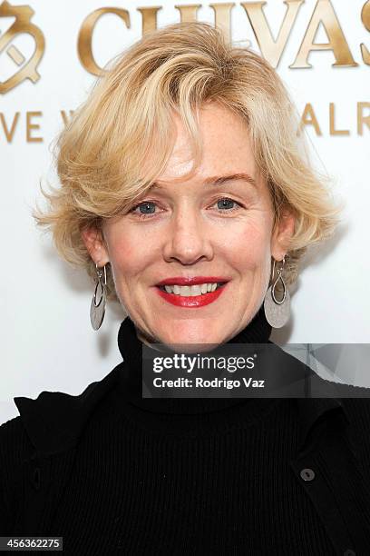 Actress Penelope Ann Miller attends The British American Business Council Los Angeles 54th Annual Christmas Luncheon at Fairmont Miramar Hotel on...