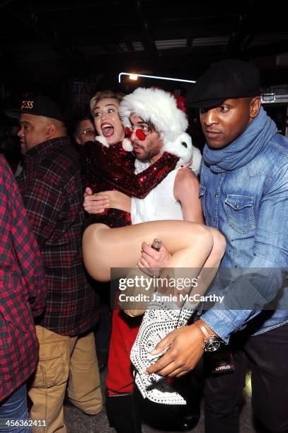 Miley Cyrus performs onstage during Z100's Jingle Ball 2013, presented by Aeropostale, at Madison Square Garden on December 13, 2013 in New York City.