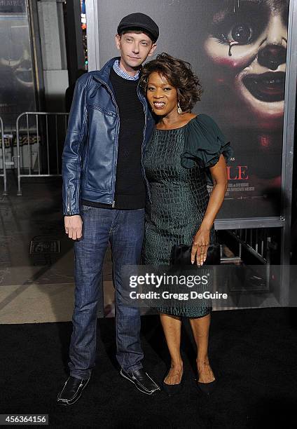 Actors DJ Qualls and Alfre Woodard arrive at the Los Angeles Special Screening Of New Line Cinema's "Annabelle" at TCL Chinese Theatre on September...