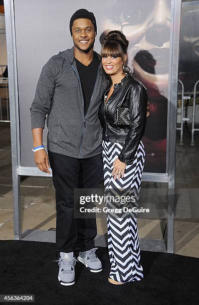 Actor Pooch Hall and wife Linda Hall arrive at the Los Angeles Special Screening Of New Line Cinema's "Annabelle" at TCL Chinese Theatre on September...