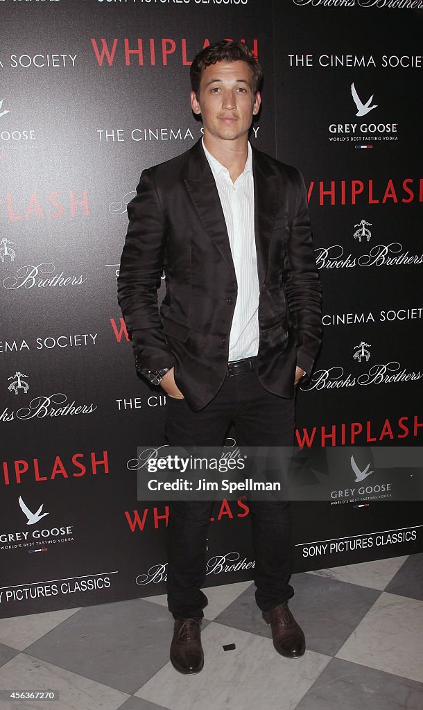 The Cinema Society & Brooks Brothers Host A Screening Of Sony Pictures Classics' "Whiplash"