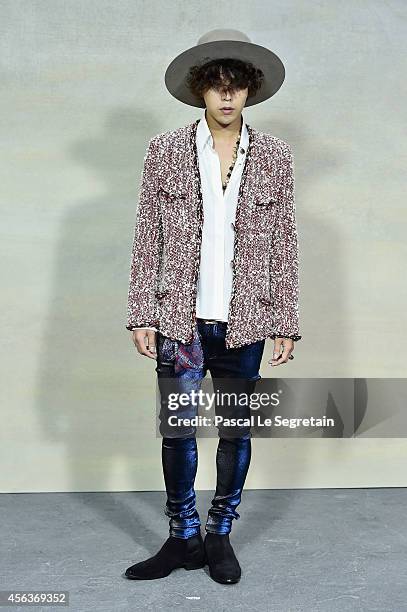 Dragon attends the Chanel show as part of the Paris Fashion Week Womenswear Spring/Summer 2015 on September 30, 2014 in Paris, France.