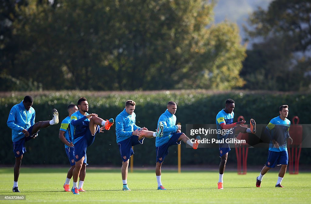 Arsenal Training Session & Press Conference