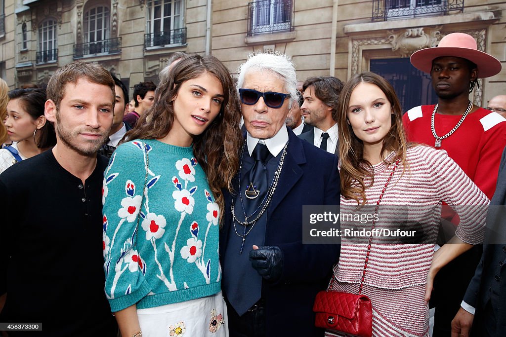 Chanel : Front Row  - Paris Fashion Week Womenswear Spring/Summer 2015