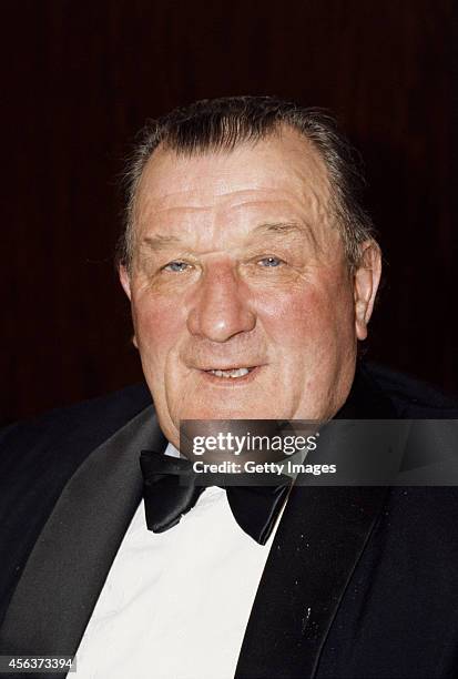 Liverpool manager Bob Paisley at an awards dinner circa 1983. Paisley managed the reds from 1974 -1983.