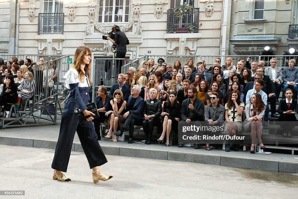 Chanel : Front Row  - Paris Fashion Week Womenswear Spring/Summer 2015