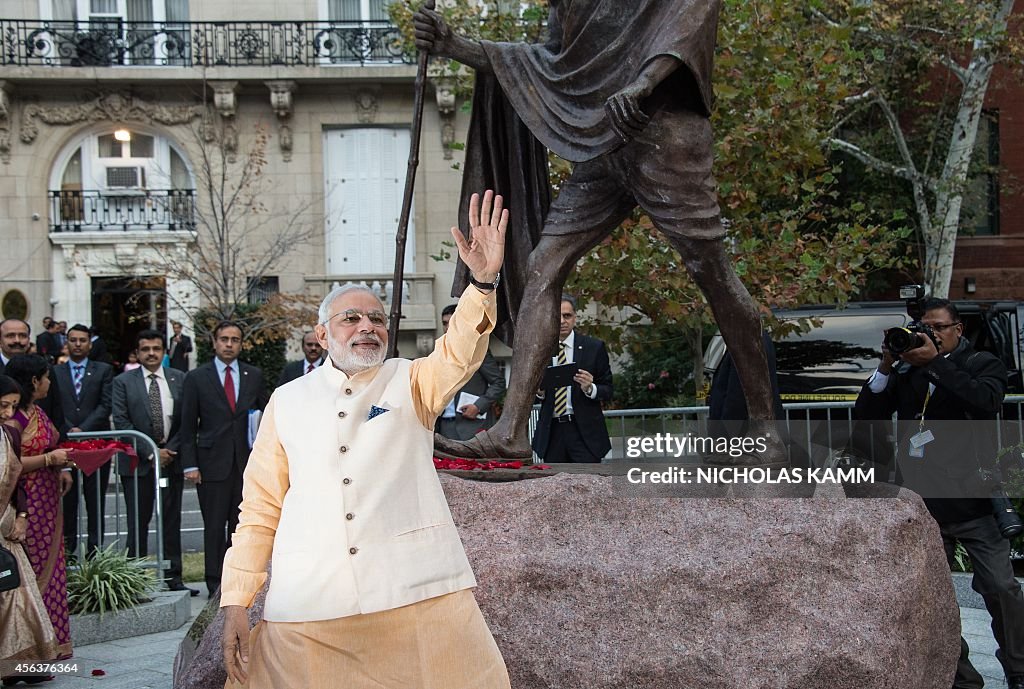 US-INDIA-MODI-GANDHI