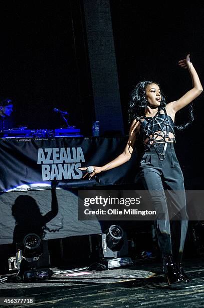 Azealia Banks performs onstage at Brixton Academy on September 22, 2014 in London, England.