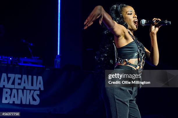 Azealia Banks performs onstage at Brixton Academy on September 22, 2014 in London, England.