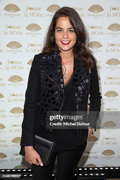 Anouchka Delon attends 'J'aime La Mode 2014' party in Mandarin Oriental as part of the Paris Fashion Week Womenswear Spring/Summer 2015 on September...