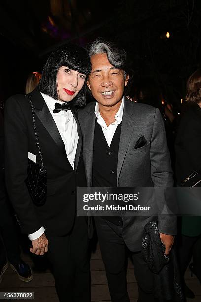 Chantal Thomass and Kenzo Takada attend 'J'aime La Mode 2014' party in Mandarin Oriental as part of the Paris Fashion Week Womenswear Spring/Summer...