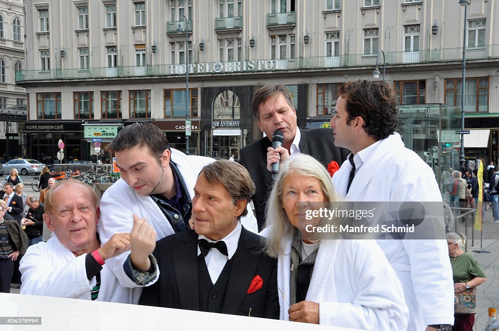 Vienna Celebrates Udo Juergens 80th Birthday With Bathrobe Parade