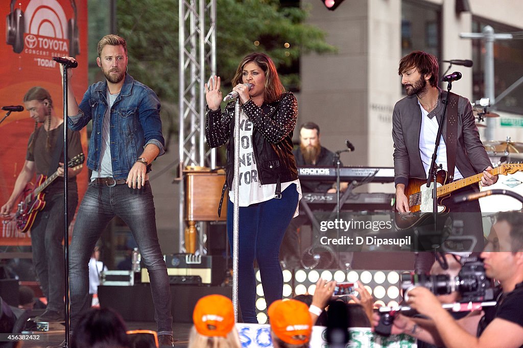 Lady Antebellum Performs On NBC's "Today"