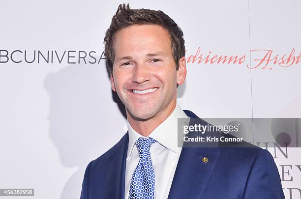 Aaron Shock attends an after party at Poste at the Hotel Monaco after the Kevin Spacey Foundation Benefit Concert at Sidney Harmon Hall on September...