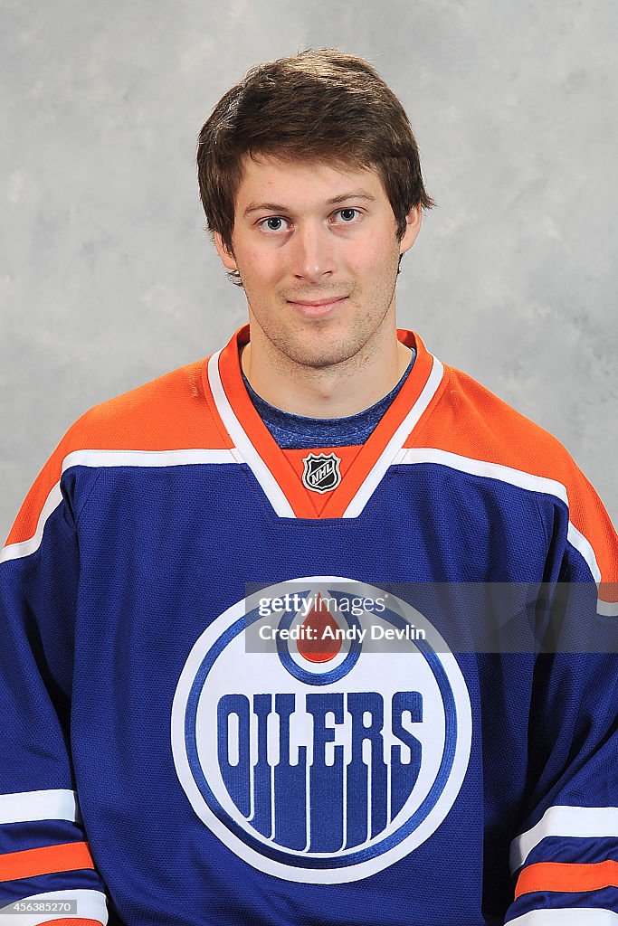 Josh Winquist of the Edmonton Oilers poses for his official headshot