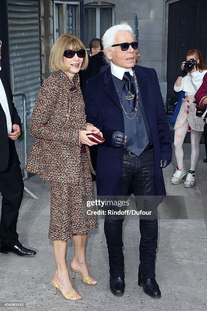 Chanel : Front Row - Paris Fashion Week Womenswear Spring/Summer 2015