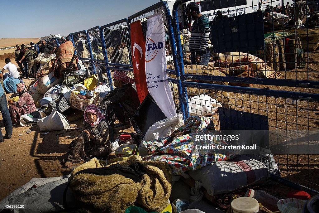 Refugees Flee Syria As ISIS Advances On Kobani