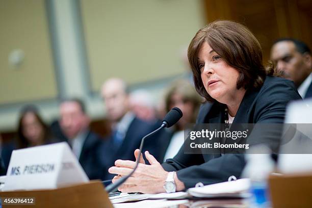 Julia Pierson, director of the U.S. Secret Service, speaks during a House Oversight Committee hearing in Washington, D.C., U.S., on Tuesday, Sept....