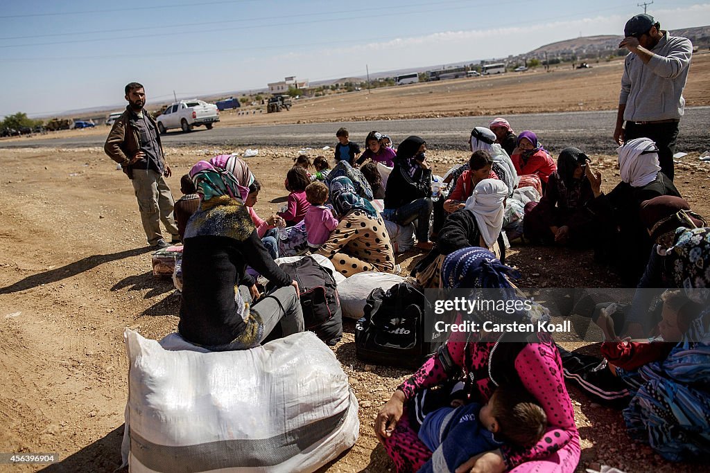Refugees Flee Syria As ISIS Advances On Kobani