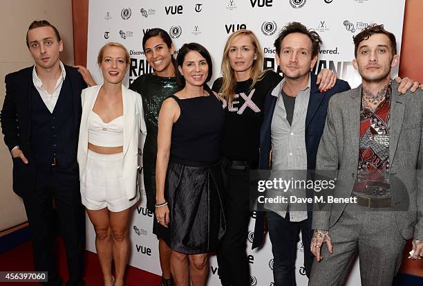 Evan Louison, Remy Bennett, Emilie Richard-Froozan, Sadie Frost, Emma Comley, Will Bates and Pauly Lingerfelt attend the International Premiere of...