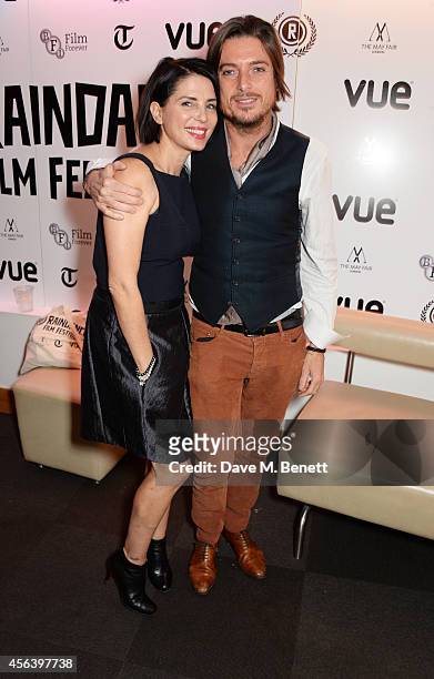 Sadie Frost and Darren Strowger attend the International Premiere of "Buttercup Bill" at the Vue Piccadilly on September 30, 2014 in London, England.