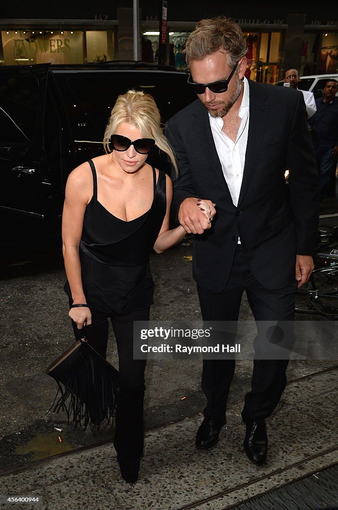 Celebrity Sightings In New York City - September 30, 2014