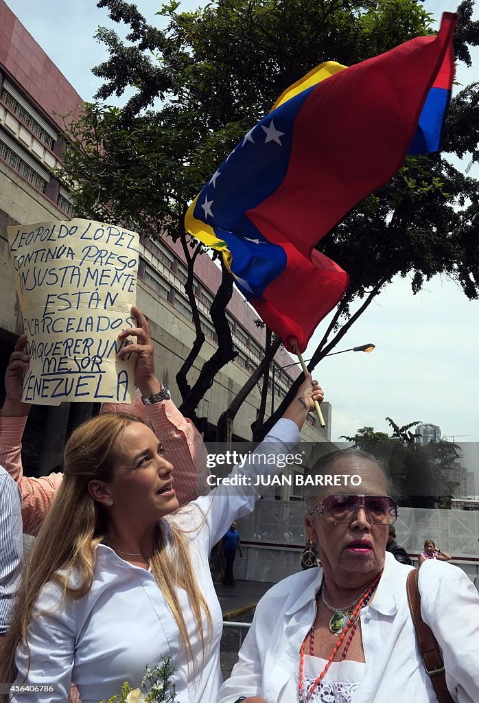 VENEZUELA-POLITICS-LOPEZ-LILIAN TINTORI