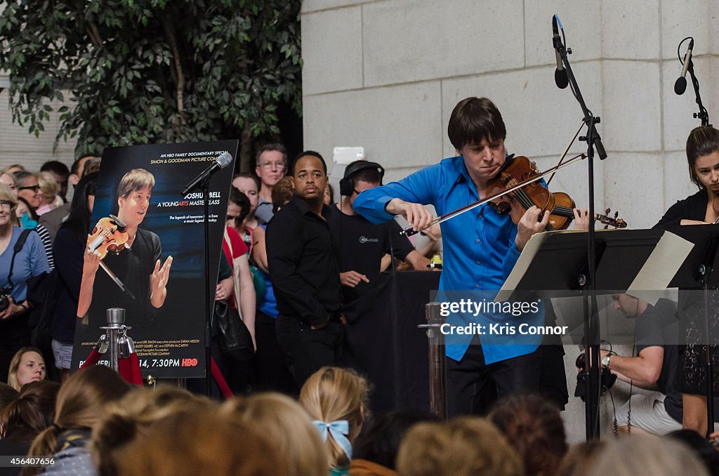 Joshua Bell Performs In Union Station - Washington, DC