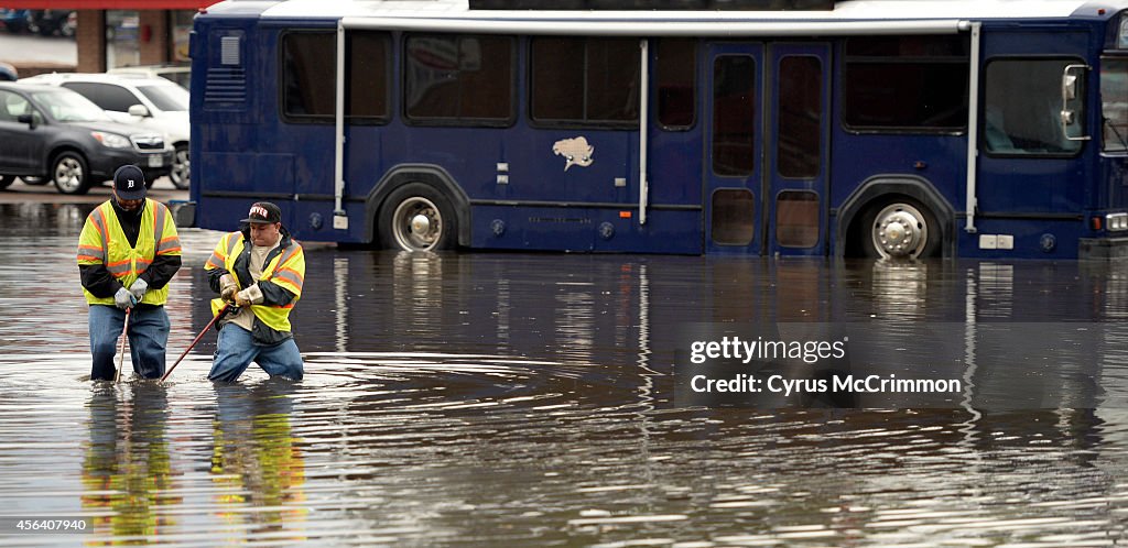 Flooding in the Denver Metro area.