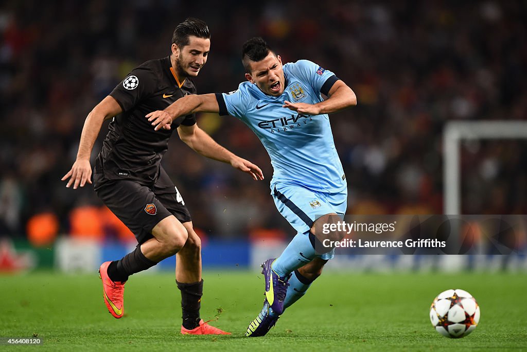 Manchester City FC v AS Roma - UEFA Champions League