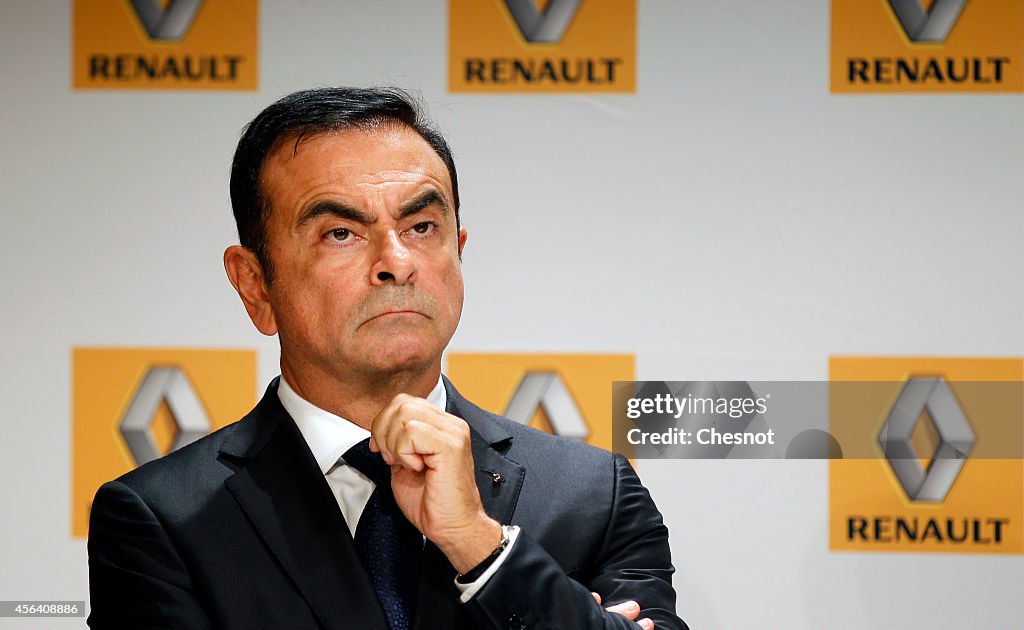 Emmanuel Macron, French Minister of Economy Visits The Renault Factory