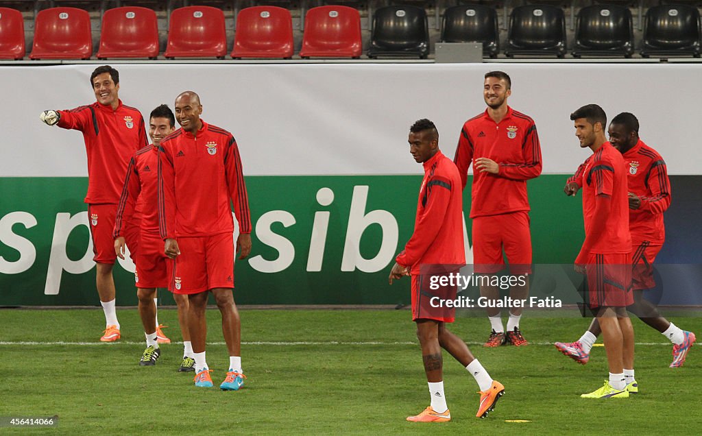 Benfica Training and Press Conference