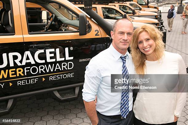 Christopher Meloni and Stephanie Abrams join Duracell on the National Day of Action - in announcing disaster relief expansion programam in Battery...