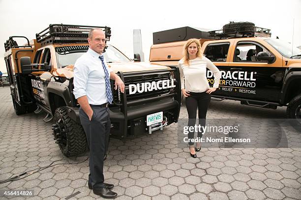 Christopher Meloni and Stephanie Abrams join Duracell on the National Day of Action - in announcing disaster relief expansion programam in Battery...