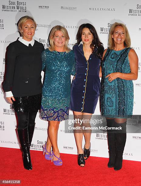 Shirlie Holliman, Alison Evers, Lauren Kemp and Leaflyn Keeble attend the World Premiere of "Soul Boys Of The Western World" at Royal Albert Hall on...