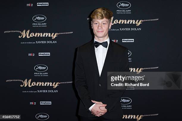 Canadian actor Antoine Olivier Pilon attends the 'Mommy' Paris premiere at MK2 Bibliotheque on September 30, 2014 in Paris, France.