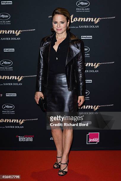 Actress Suzanne Clement attends the 'Mommy' Paris premiere at MK2 Bibliotheque on September 30, 2014 in Paris, France.