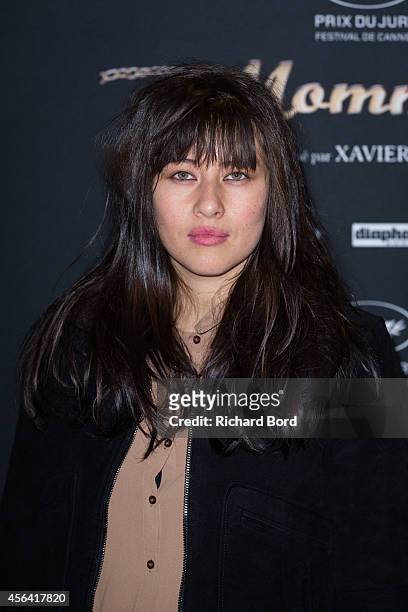 French actress Mylene Jampanoi attends the 'Mommy' Paris premiere at MK2 Bibliotheque on September 30, 2014 in Paris, France.