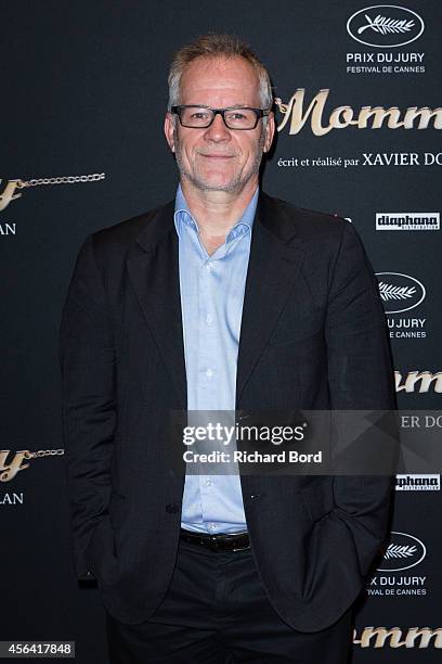 Thierry Fremaux attends the 'Mommy' Paris premiere at MK2 Bibliotheque on September 30, 2014 in Paris, France.