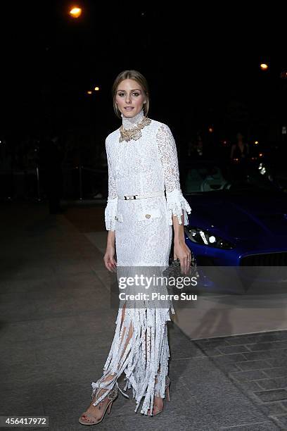 Olivia Palermo attends the CR Fashion Book Issue N°5 launch party as part of the Paris Fashion Week Womenswear Spring/Summer 2015 on September 30,...