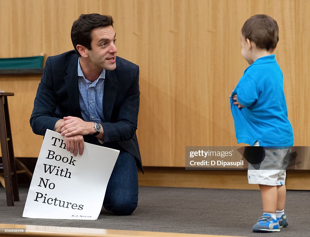 B.J. Novak Signs Copies Of His Book "The Book With No Pictures"