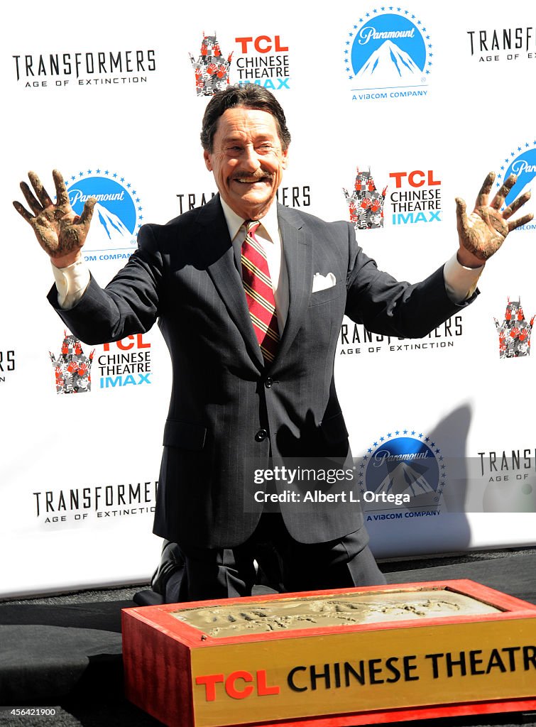 Optimus Prime Immortalized With Hand And Footprint Ceremony