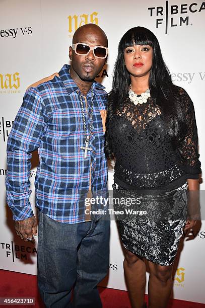 Treach Criss and Cicely Evans attend "Nas: Time Is Illmatic" New York Premiere at Museum of Modern Art on September 30, 2014 in New York City.