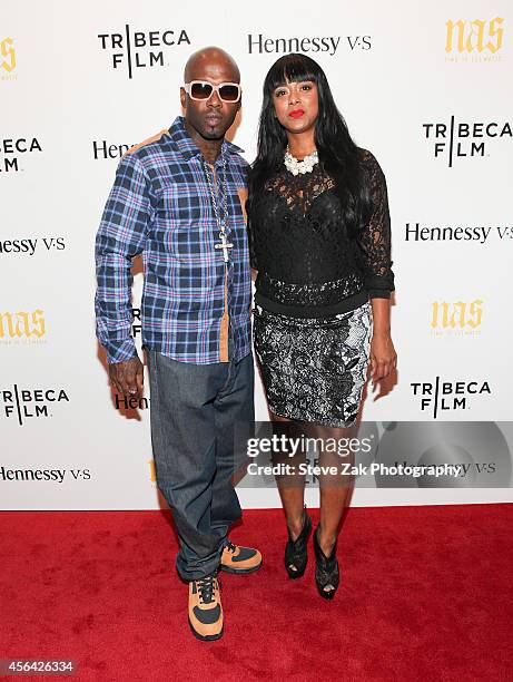 Treach Criss and Cicely Evans attend 'Nas: Time Is Illmatic' New York Premiere at Museum of Modern Art on September 30, 2014 in New York City.